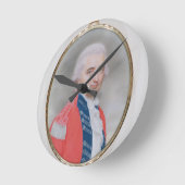 バリーClose (d.1813) Major Generalの1794年(w/c a ラウンド壁時計 (傾斜)