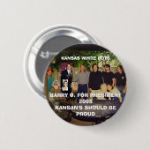 バリーO. 缶バッジ (正面&裏面)