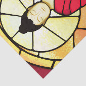 バリ仏像のステイングラス窓 薄葉紙 (詳細)