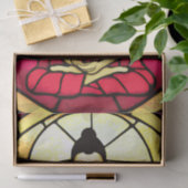 バリ仏像のステイングラス窓 薄葉紙 (ギフト)