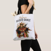 バリ島の仮面舞踊トートバッグ トートバッグ (クローズアップ)