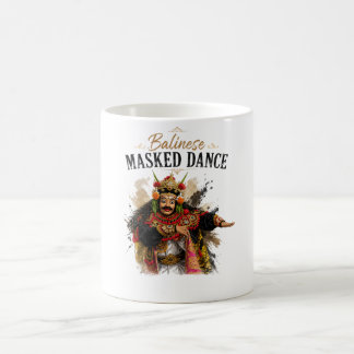 バリ島の仮面舞踊マグカップ コーヒーマグカップ