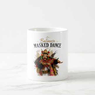バリ島の仮面舞踊マグカップ コーヒーマグカップ