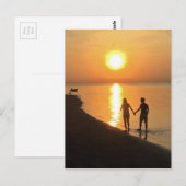 バリ島の夕日 ポストカード (正面/裏面)