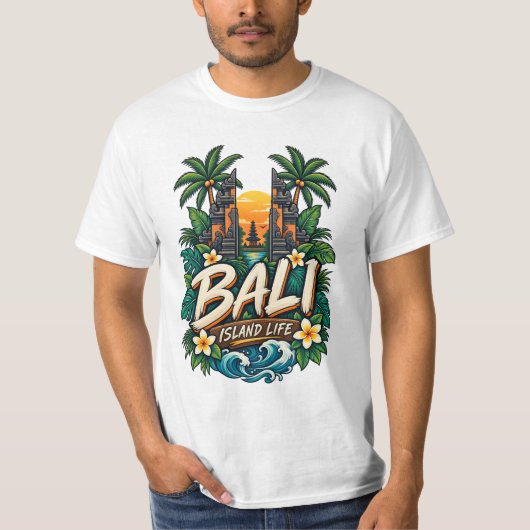 バリ島の暮らし Tシャツ (正面)