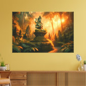 バリ島の神聖なウィスパーズ キャンバスプリント (インサイチュ (リビング))