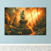 バリ島の神聖なウィスパーズ キャンバスプリント (インサイチュ (ウッドフロア))