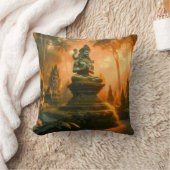 バリ島の神聖なウィスパーズ クッション (ブランケット)