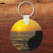 バリ島の美しい夕日 キーホルダー (正面)