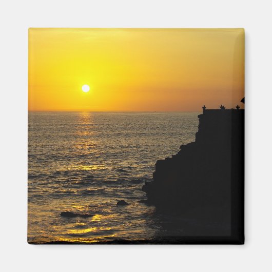 バリ島の美しい夕日 マグネット (正面)