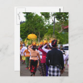 バリ島の風景 ポストカード (正面/裏面)