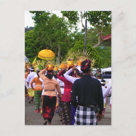 バリ島の風景 ポストカード (正面)