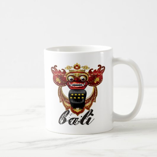 バリ島のBarongインドネシアの記念品 コーヒーマグカップ (右)