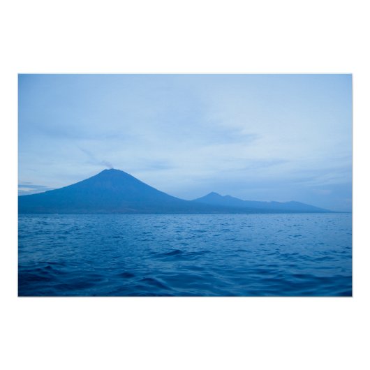 バリ島アグン山の早朝アートポスター ポスター (正面)