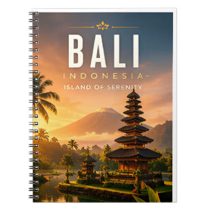 🌺 バリ島インドネシアのトロピカル寺院インテリア 🌴 ノートブック