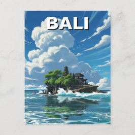 バリ島インドネシアタナロット旅行 ポストカード