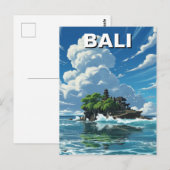 バリ島インドネシアタナロット旅行 ポストカード (正面/裏面)
