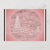 バリ島インドネシアピンク旅行 ポストカード (正面)