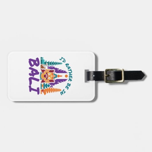 バリ島インドネシア旅行に行きたい ラゲッジタグ (正面横)