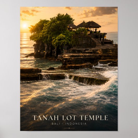 バリ島タナロット寺院ポスター ポスター (正面)