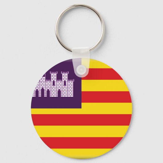 バリ島国旗(スペイン) キーホルダー (正面)