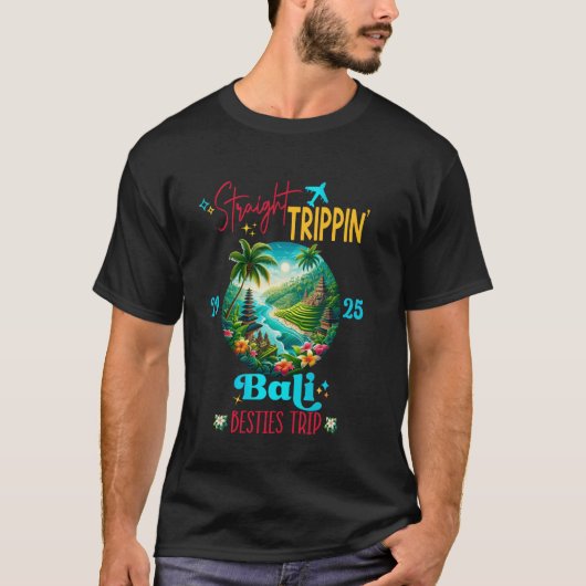 バリ島 インドネシア バカンス 2025 Tシャツ (正面)