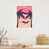 バリ島 インドネシア 復刻ポスター ポスター (キッチン)