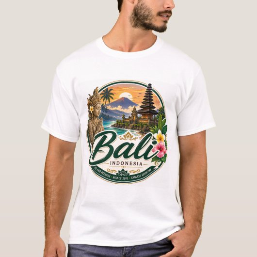 バリ島, インドネシア Tシャツ (正面)