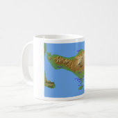 バリ島Hollidayの地図 コーヒーマグカップ (正面左)