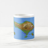 バリ島Hollidayの地図 コーヒーマグカップ (中央)