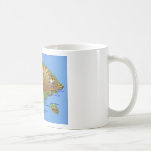 バリ島Hollidayの地図 コーヒーマグカップ (右)