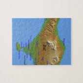 バリ島Hollidayの地図 ジグソーパズル (横)