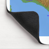 バリ島Hollidayの地図 マウスパッド (コーナー)