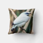 バリ島Mynaの鳥の装飾用クッション クッション (裏面)