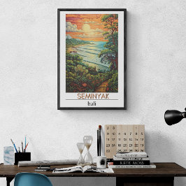 バリ旅行のポスターSeminyak Travel Poster ポスター