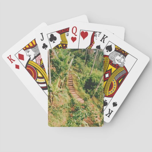 バリ熱帯雨林階段 トランプ (裏面)