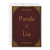 バリ王室風ウェディングカード