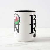 バリ生まれーウェールズ15oz ツートーンマグカップ (中央)