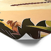 バリ，インドネシアヴィンテージ ポスター (角)