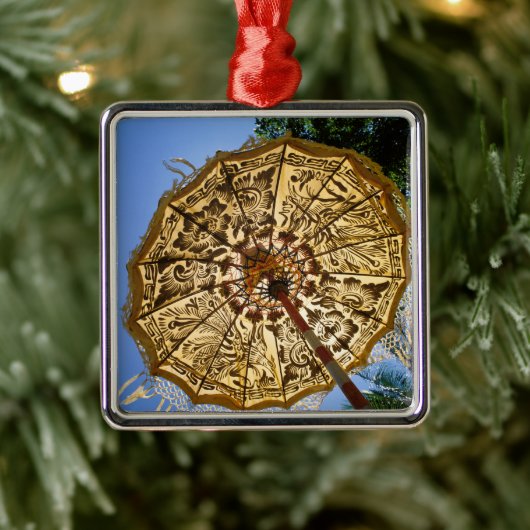 バリ·インドネシア|テンプルの傘 メタルオーナメント (ツリー)