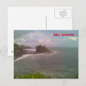 バリ，インドネシア ポストカード (正面/裏面)