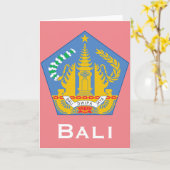 バリ，インドネシア（レッサースンダ諸島） カード (黄色い花)