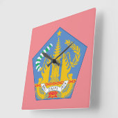 バリ，インドネシア（レッサースンダ諸島） スクエア壁時計 (傾斜)