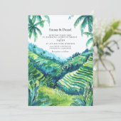 バリ テガララン棚田の景観 招待状 (スタンド正面)