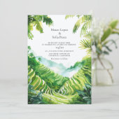 バリ テガララン棚田の風景 招待状 (スタンド正面)