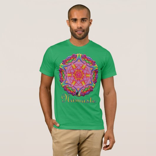 バリ・ナマステ・万華鏡Tシャツ Tシャツ (正面フル)