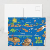 バリ ロンボク カラフル ポストカード (正面/裏面)