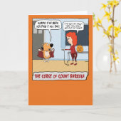 バルおもしろいキュラハロウィーン カード (黄色い花)