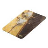 バルでのダンサー by エドガル・ドガ、ヴィンテージ・バレエ マグネット (左側)