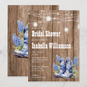 バルウッド & ブルーボネット ブライダルシャワー 招待状 (正面/裏面)